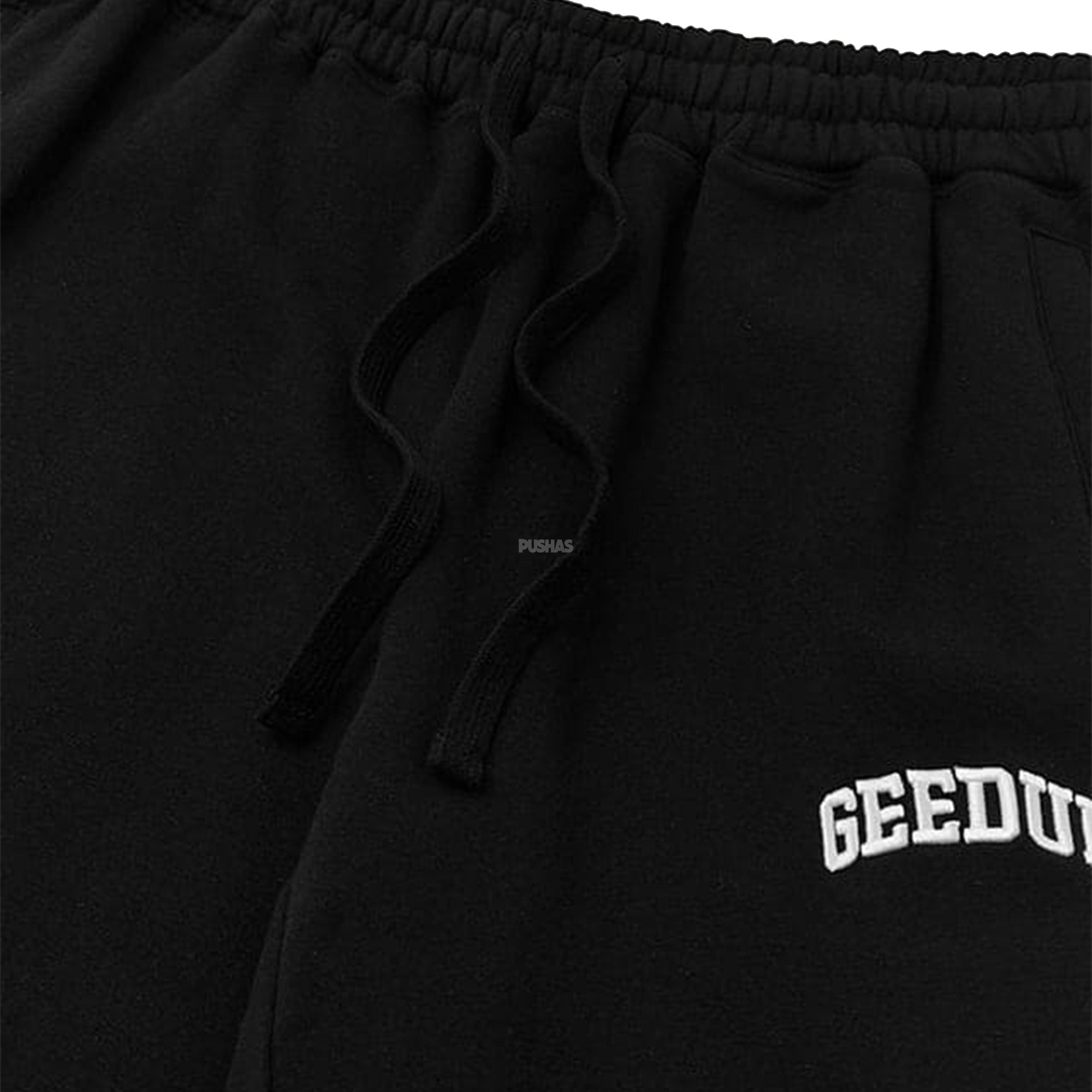 Geedup-Micro-Team-Logo-Trackpants-'Black'-(2024)-front-close-up