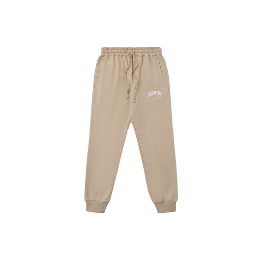 Geedup-Micro-Team-Logo-Trackpants-'Tan'-(2024)-front