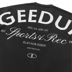 Geedup-Sports-&-Rec.-T-Shirt-‘Wash-Black’-(2025)-details