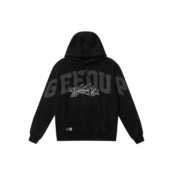Geedup Team Logo Cursive Hoodie 'Black / Grey' (2026)