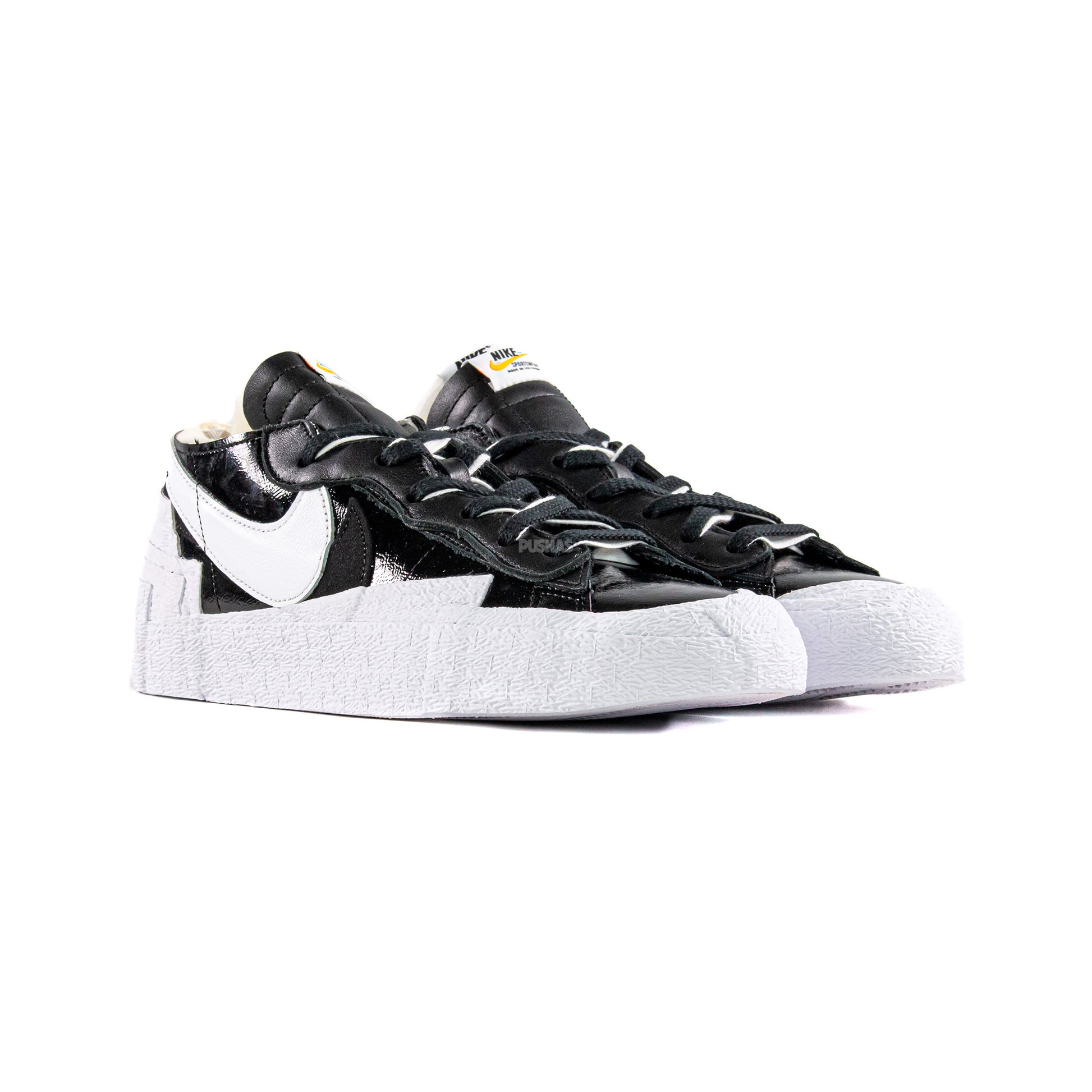 Nike Blazer Low x Sacai Black Patent Leather 2022 US M 5 W 6.5