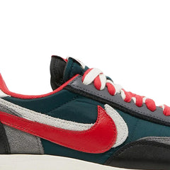 Nike-LDWaffle-x-Sacai-x-Undercover-‘Midnight-Spruce-University-Red’-side-close-up