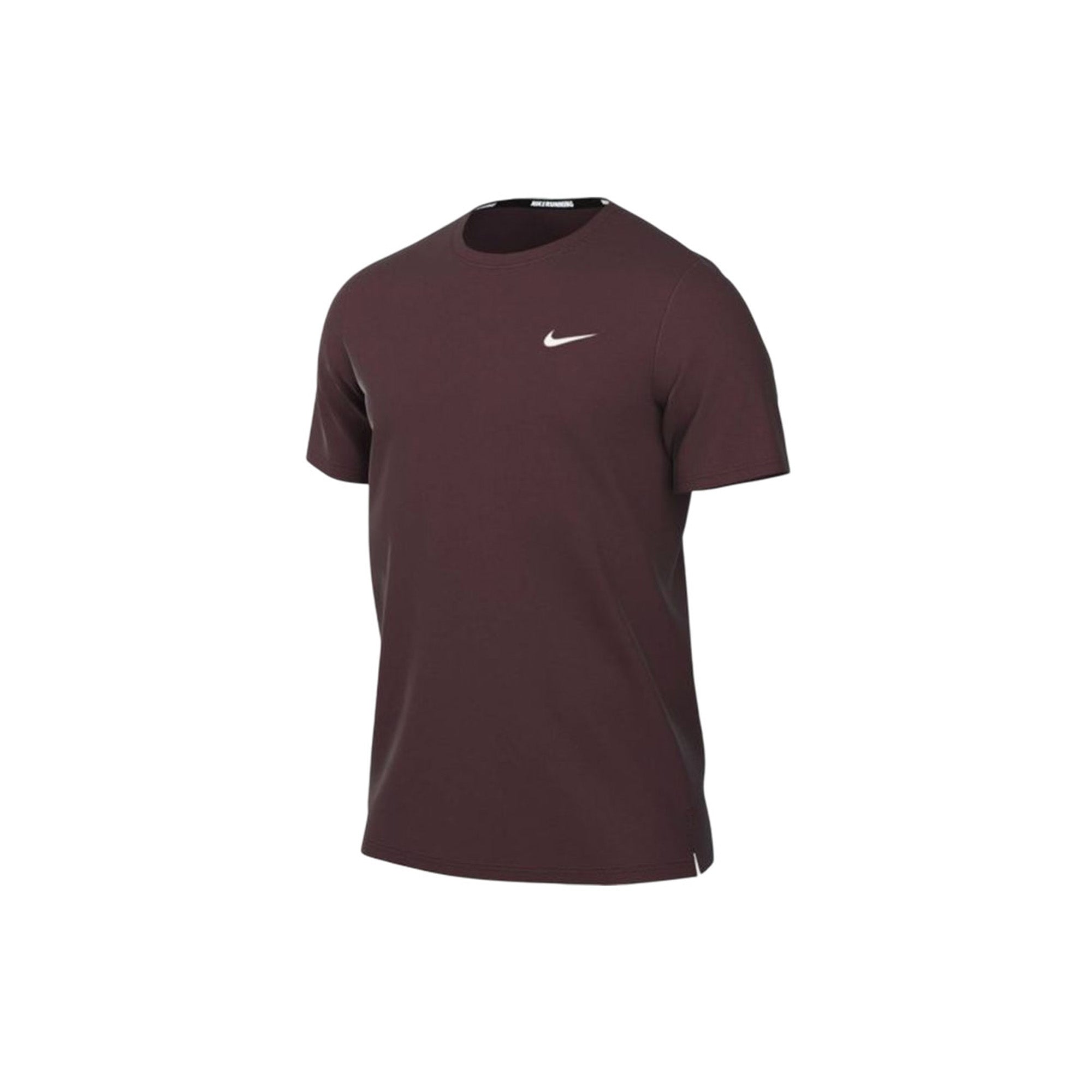 Nike-Miler-Dri-FIT-UV-Short-Sleeve-Running-Top-‘Burgundy-Crush’-front-side