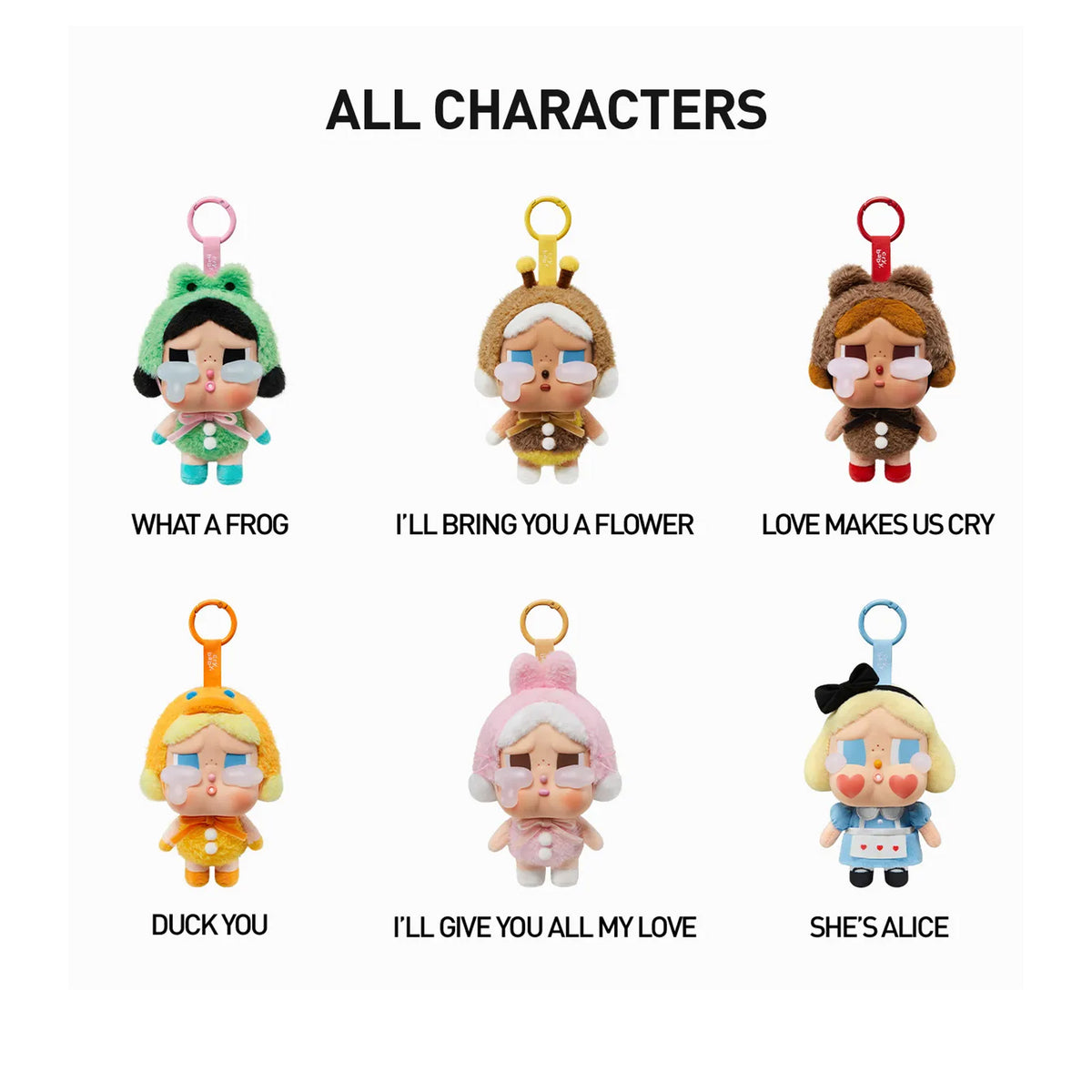 POP MART CRYBABY Crying Again Series Vinyl Plush Pendant (6 Blind