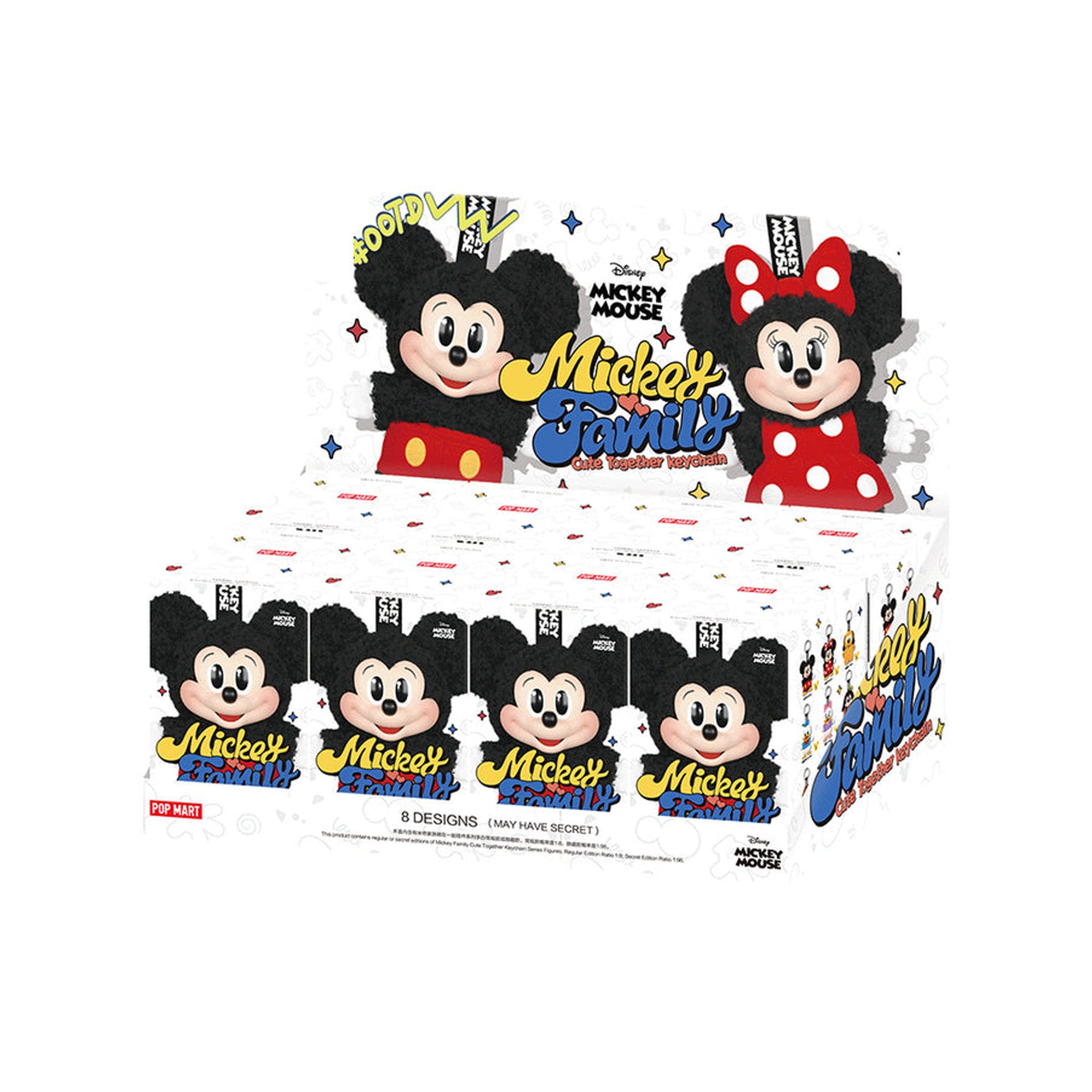 POP-MART-Disney-Mickey-Family-Together-Series-Plush-Keychain-Sealed-Case-(8-Blind-Boxes)-1