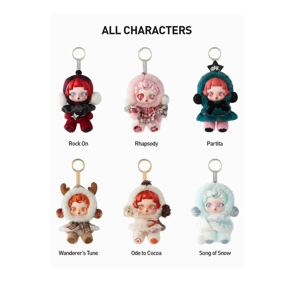 POP MART SKULLPANDA Winter Symphony Series Plush (6 Blind Boxes