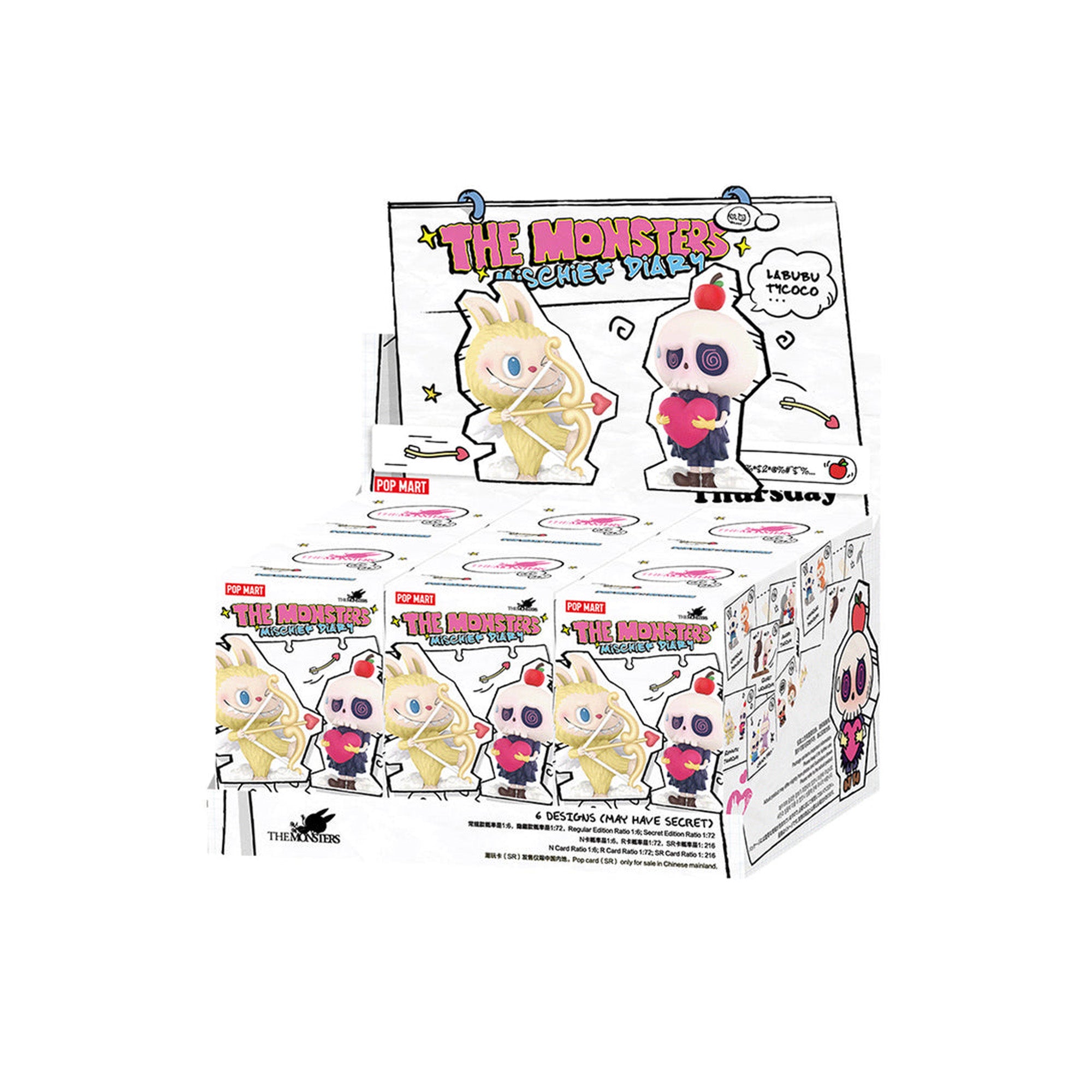 POP-MART-The-Monsters-Mischief-Diary-Series-LABUBU&TYCOCO-(6-Blind-Boxes)-bundle