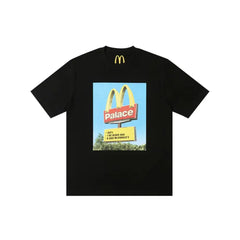 Palace-x-McDonald’s-Sign-T-Shirt-‘Black’-(2023)-