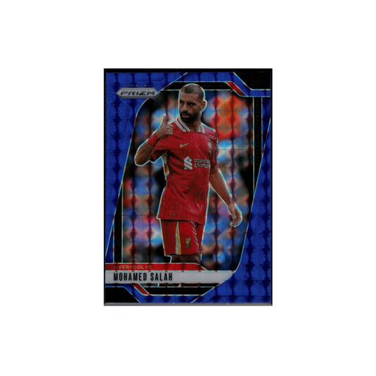 Panini Prizm Premier League #45 Mohamed Salah Blue Prizm 079/299 (2024-25)