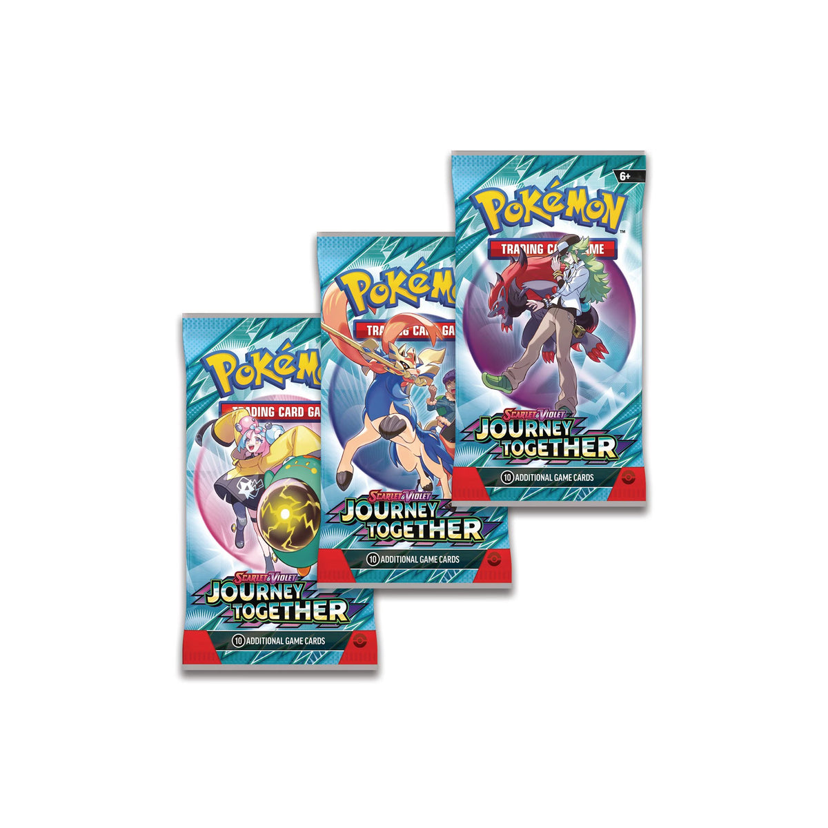 Pokmon TCG Scarlet & Violet Journey Together 3 Pack Blister  PUSHAS
