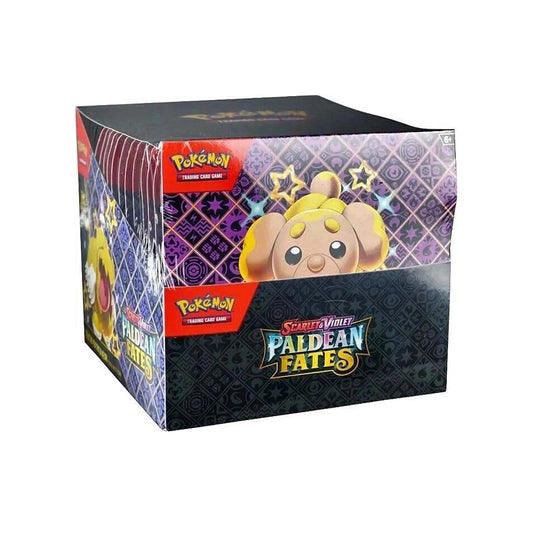 Pokémon TCG Scarlet & Violet Paldean Fates Tech Sticker Collection Display Box