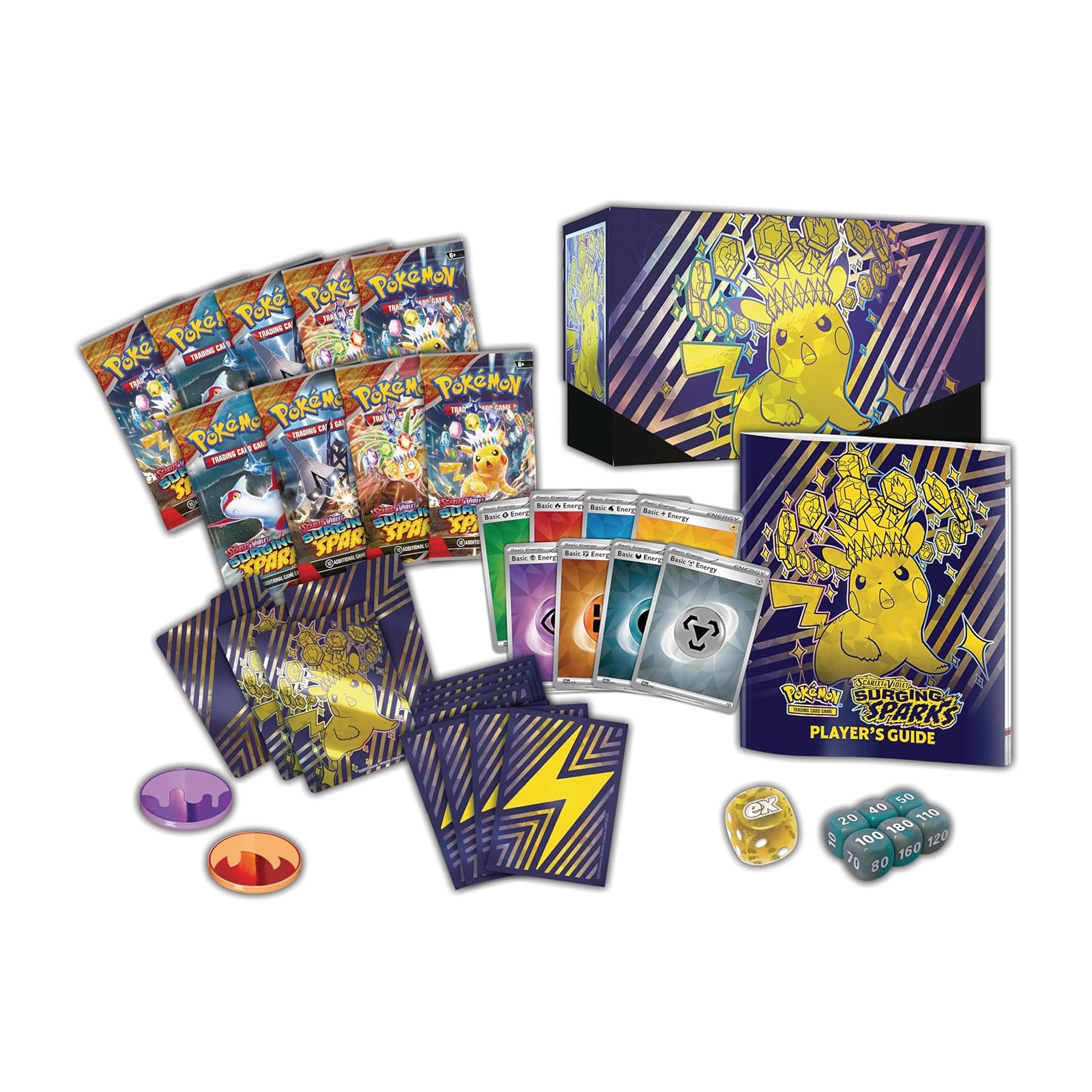 Pokemon-TCG-Scarlet-&-Violet-Surging-Sparks-Elite-Trainer-Box-package-contents