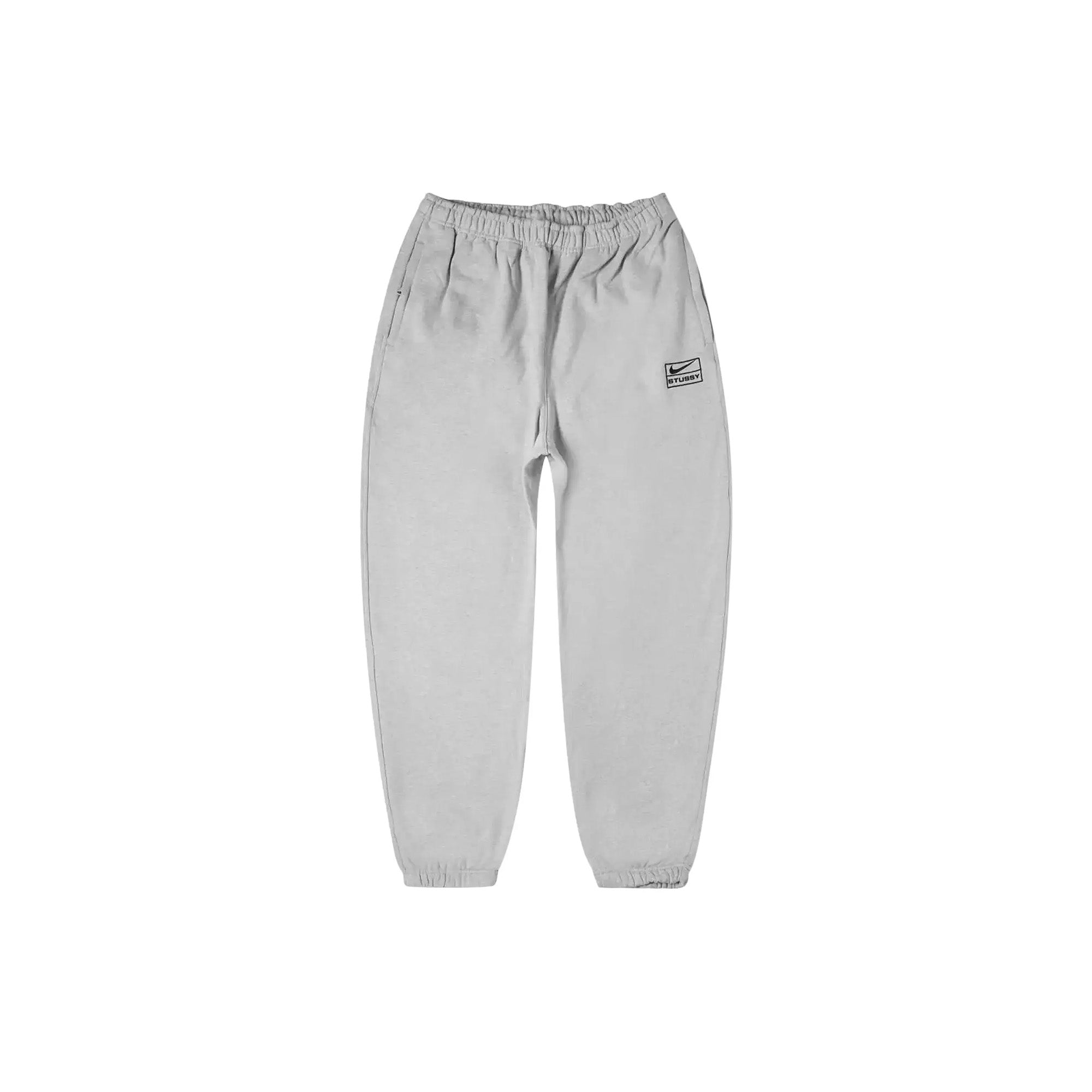 Stussy-x-Nike-NRG-BR-Fleece-Sweatpants-‘Grey-Heather’-(2023)-front