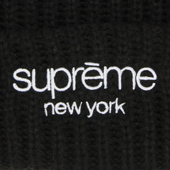 Supreme-Classic-Logo-Chunky-Ribbed-Beanie-'Black'-(2024)-logo-close-up