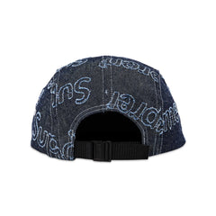 Supreme-Lasered-Denim-Camp-Cap-'Navy'-(2024)-back