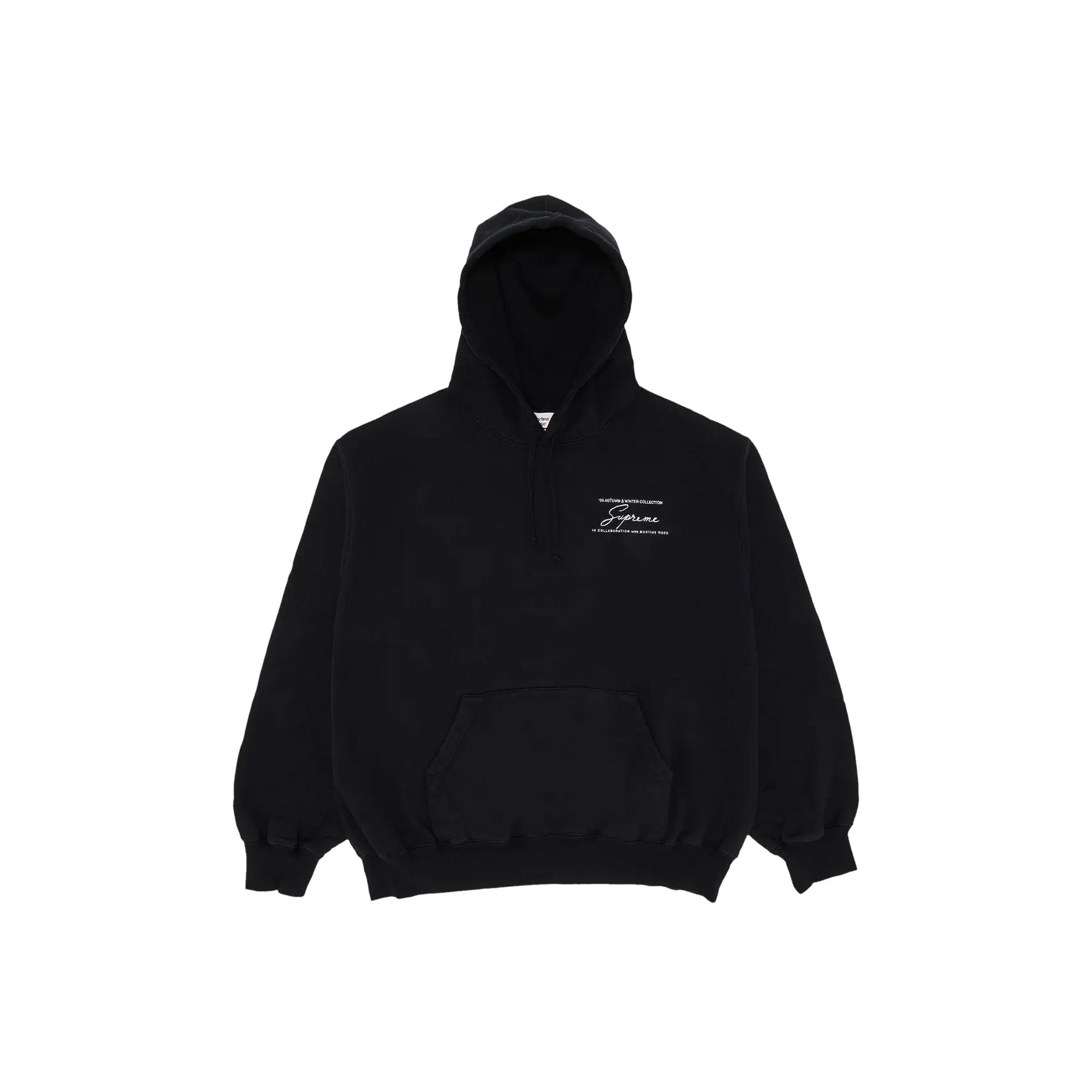 Supreme-Martine-Rose-Hooded-Sweatshirt-'Black'-(2024)-front