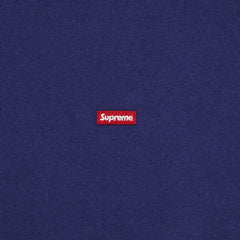 Supreme-Small-Box-Hooded-Sweatshirt-'Navy'-(2024)-logo-close-up