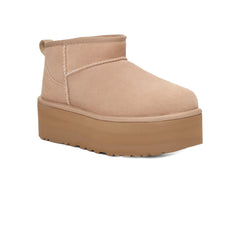 UGG-Classic-Ultra-Mini-Platform-Boot-'Sand'-Women's-(2023)-front-side