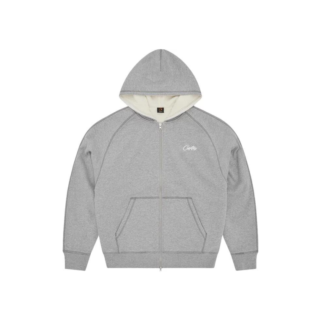 Corteiz HMP Thermal Zip Hoodie 'Heather Grey' (2024) – PUSHAS