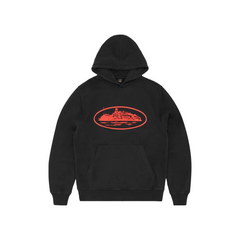 Corteiz Alcatraz V2 Hoodie 'Black / Red'