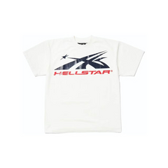 HELLSTAR Sport Logo Gel T-Shirt 'White / Red' (Overseas Exclusive 2024)