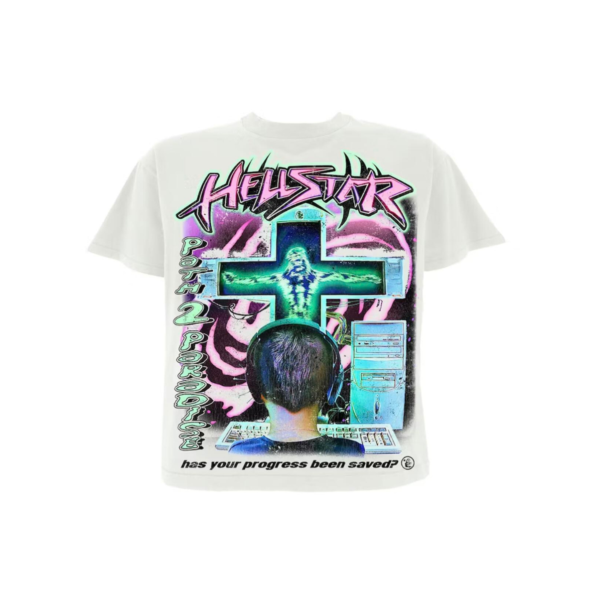 HELLSTAR Online T-Shirt 'White' (Overseas Exclusive 2024)