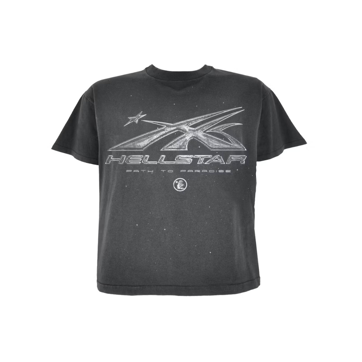 HELLSTAR Chrome Logo T-Shirt 'Black' (Overseas Exclusive 2024)