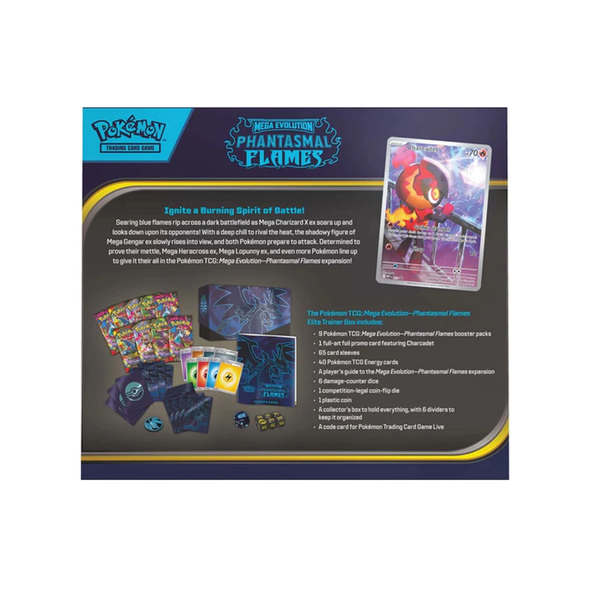 Pokmon TCG Mega Evolution Phantasmal Flames Elite Trainer Box PUSHAS Pokmon TCG Mega Evolution Phantasmal Flames Elite Trainer Box PUSHAS