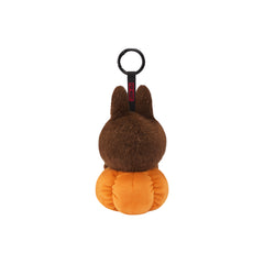 POP MART The Monsters LABUBU Happy Halloween Party Series Sitting Pumpkin Vinyl Plush Pendant