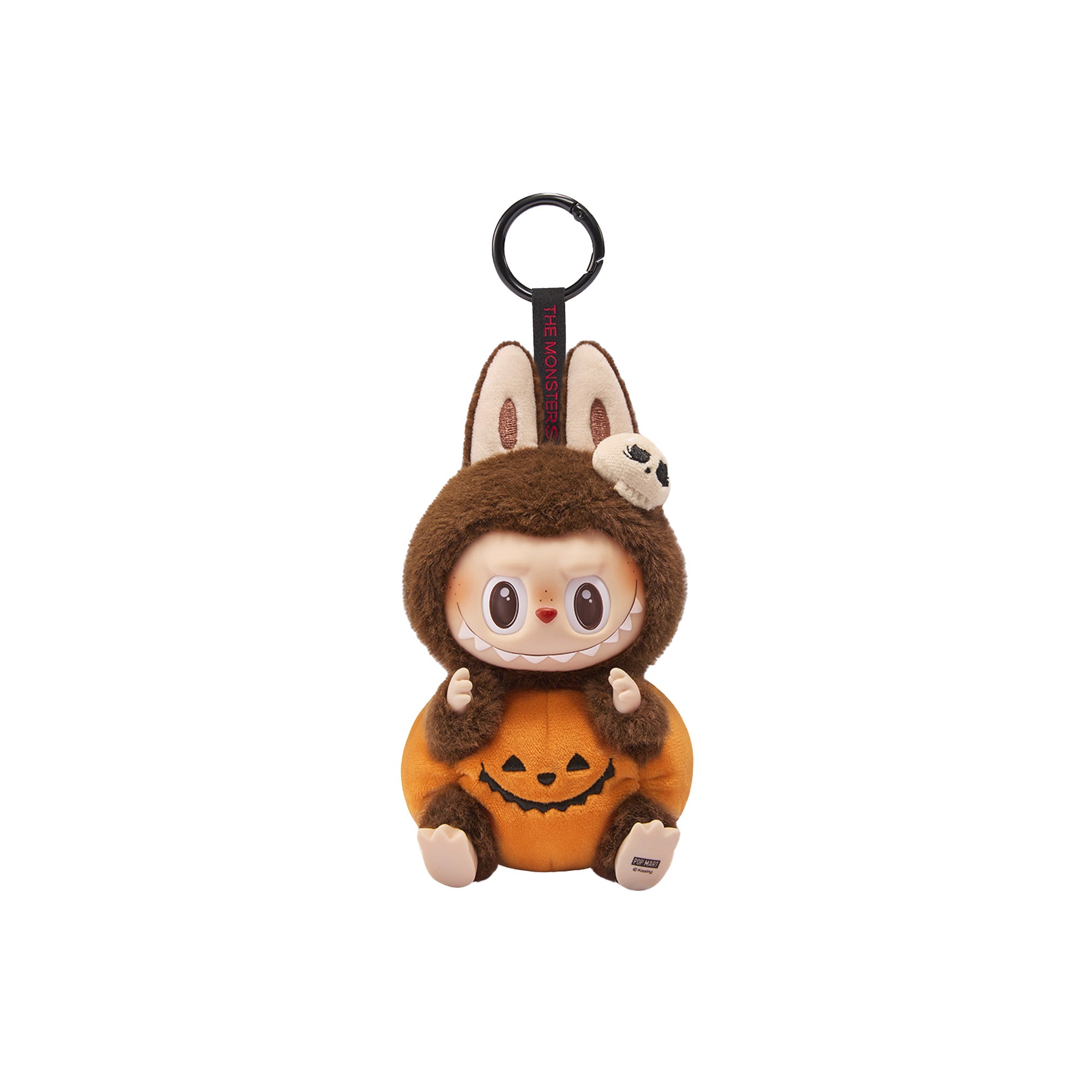 POP MART The Monsters LABUBU Happy Halloween Party Series Sitting Pumpkin Vinyl Plush Pendant