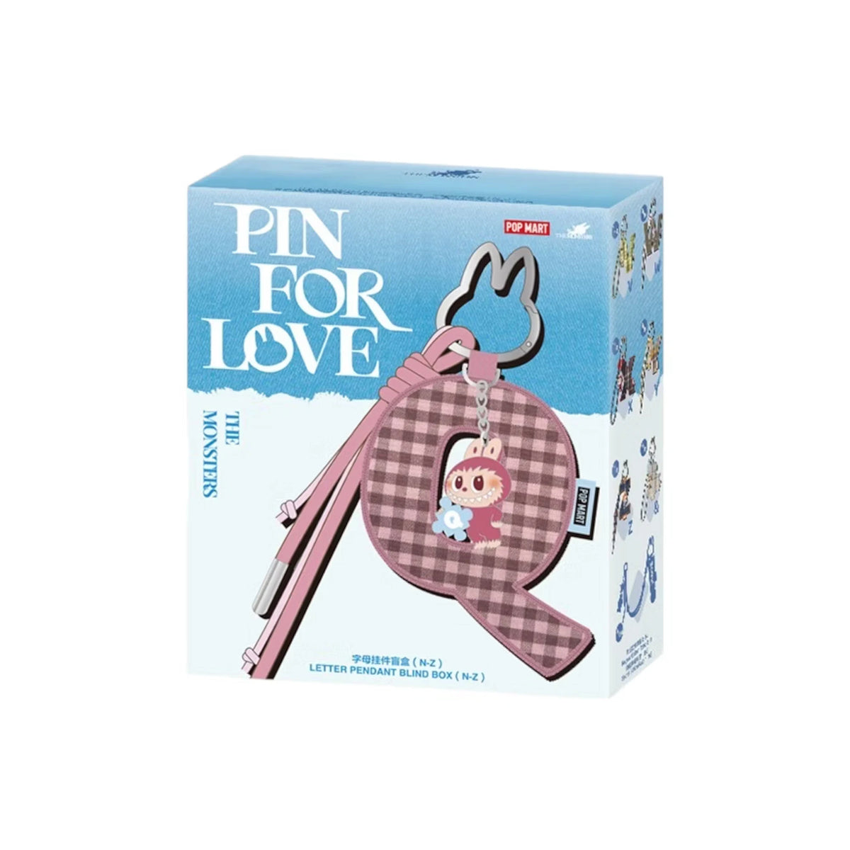 POP MART THE MONSTERS LABUBU Pin for Love Series Letter Pendant