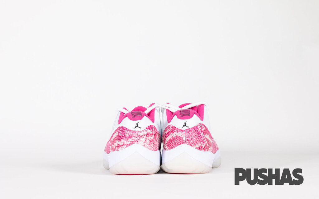 Air jordan 11 hot sale low snakeskin pink