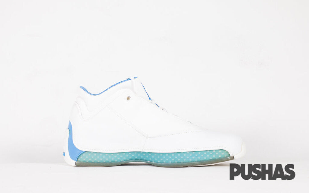 Jordan 18 low best sale white