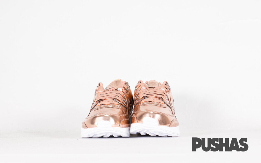 Nike air max 90 metallic rose gold best sale