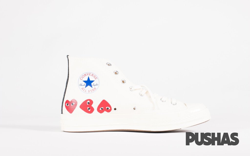 Comme des garcons play x converse hotsell chuck taylor multi heart 1970s ox