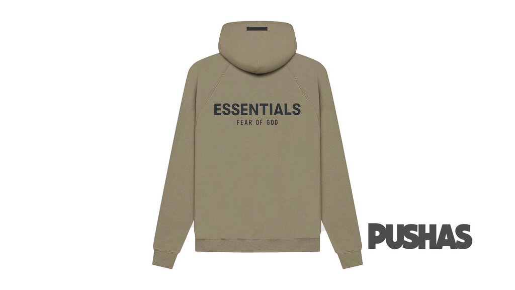 ESSENTIALS Pull-Over Hoodie 'Taupe' SS21