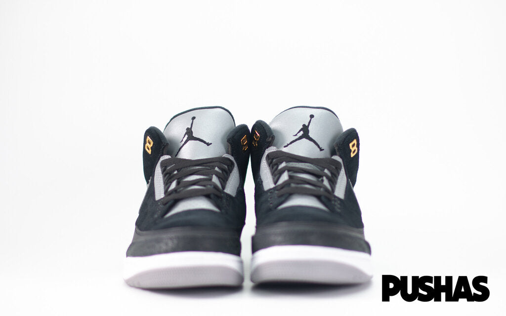 Jordan 3 retro tinker black best sale cement gold