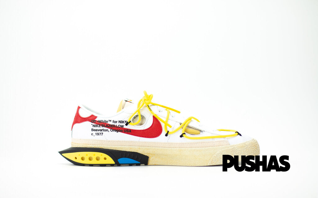 Blazer Low 77 x Off-White 'University Red' (2022) – PUSHAS