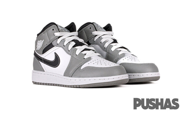 Air Jordan 1 Mid 'Light Smoke Grey Anthracite' GS (2022) – PUSHAS