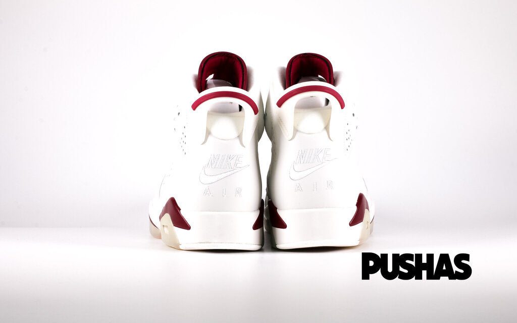 Nike air jordan 6 retro fashion maroon