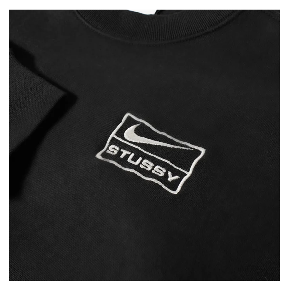 Nike x Stussy Wash Fleece Crewneck 'Black' (SS23) – PUSHAS