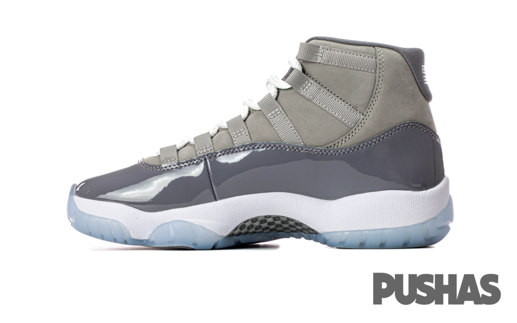 Gray jordans best sale 11