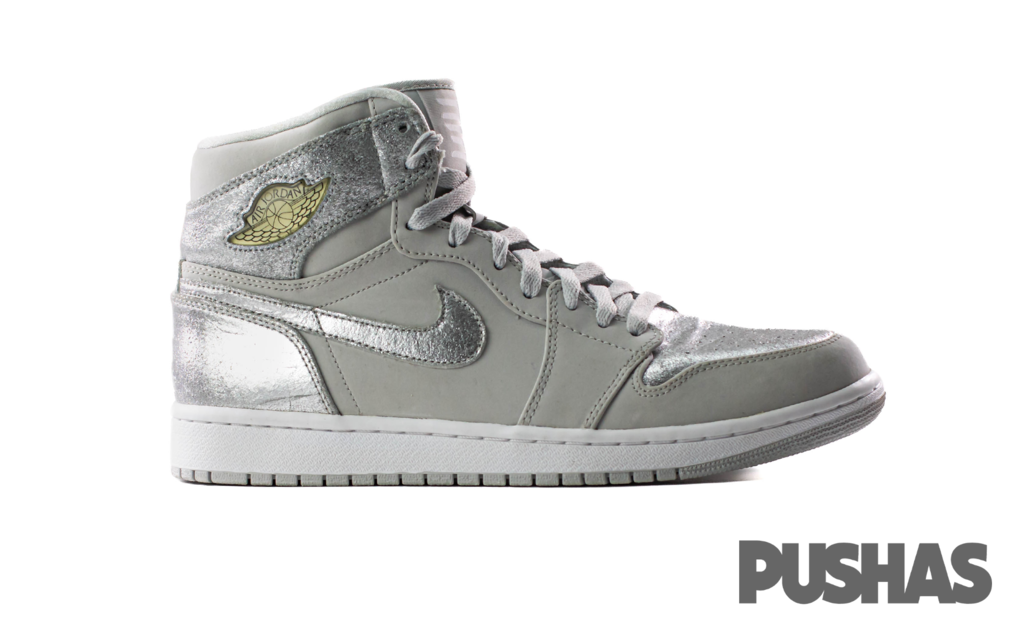 Air Jordan 1 Retro Silver Anniversary CO Japan Silver PUSHAS