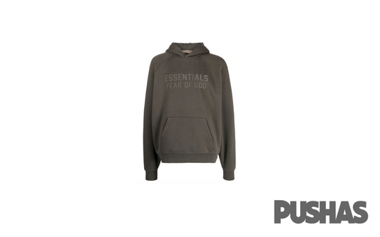 Essentials Raglan Hoodie 'Gray Off Black'