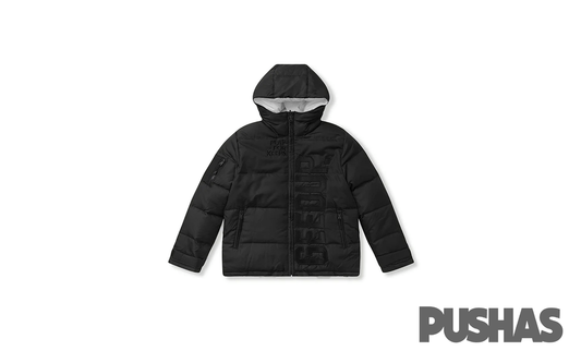 Geedup Core Logo Reversible Duck Down Puffer Jacket 'Black/White'