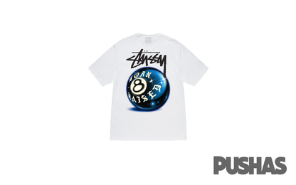 Stussy x Born X Raised 8 Ball T-Shirt 'White'