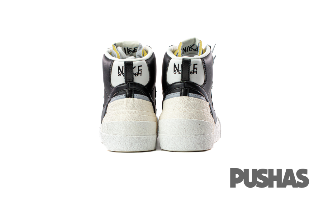 Sacai blazer black sales grey