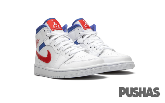 Air Jordan 1 Mid 'White Red Royal' W